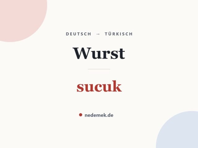 Wurst auf Türkisch: sucuk