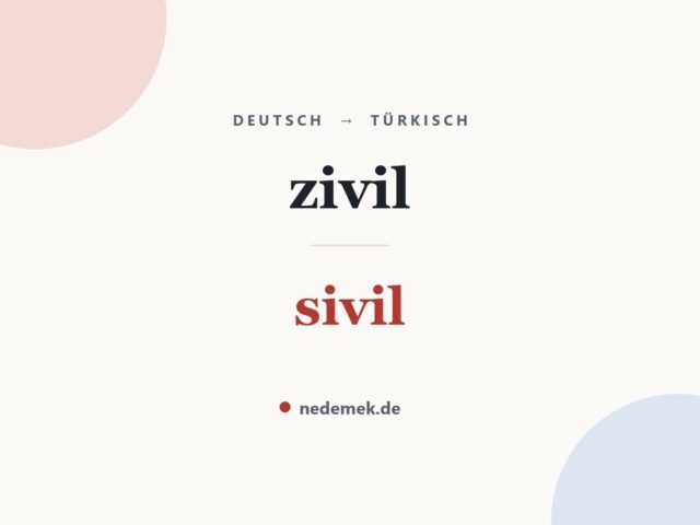 zivil auf Türkisch: sivil