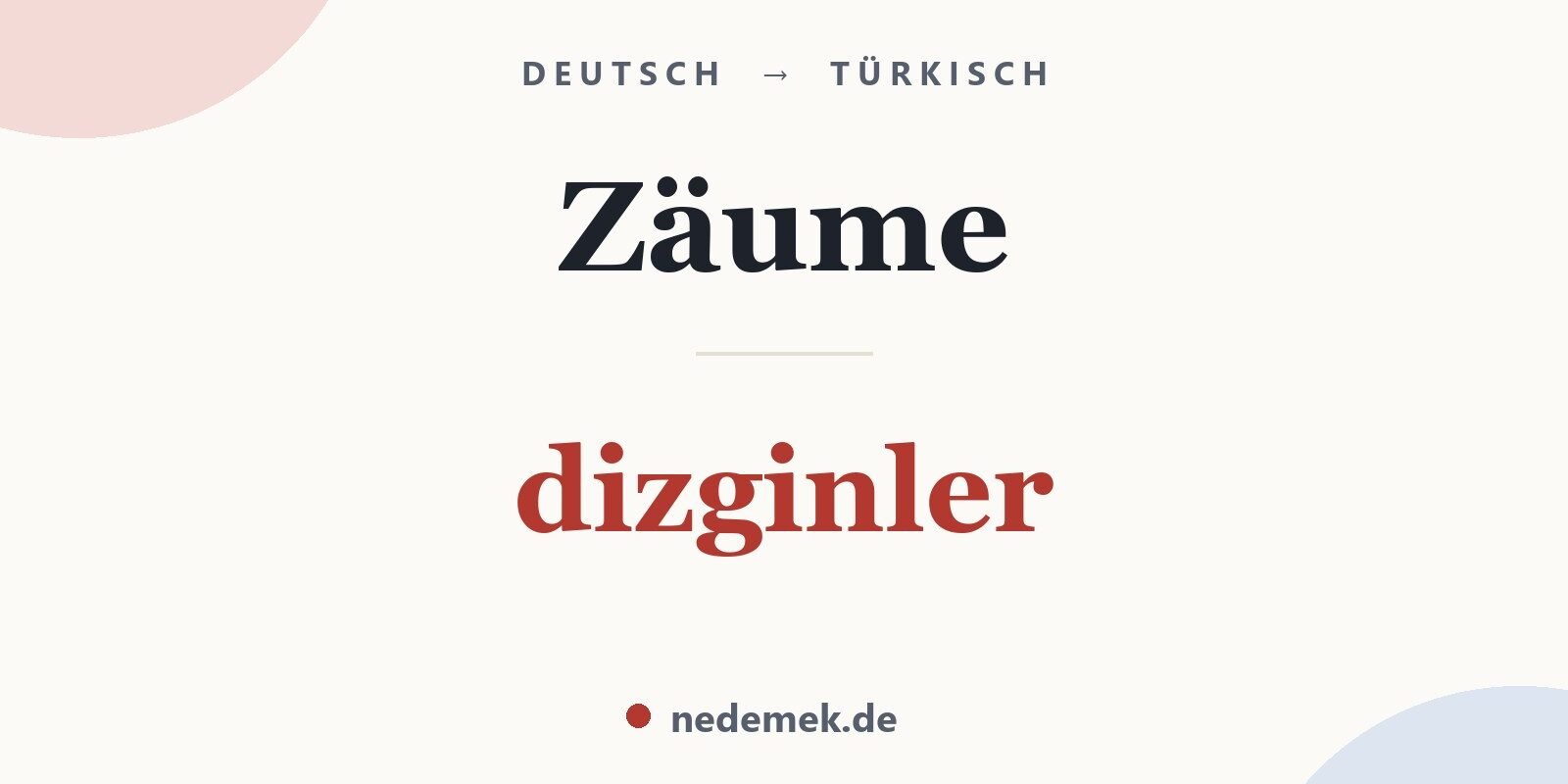 Zäume auf Türkisch: dizginler